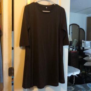 Brown dress with pockets